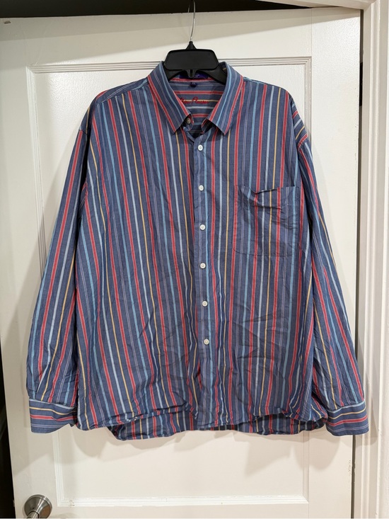 Alan Flusser Other - Alan Flusser Blue Multi-Stripe Button-Down Shirt